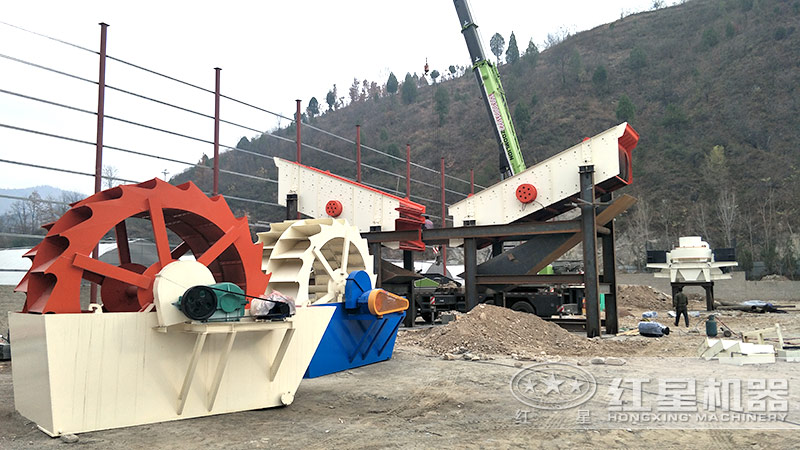 輪式小型砂石分離機(jī)多少錢(qián)一臺(tái)，帶生產(chǎn)線(xiàn)案例